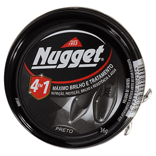 Polidor Para Calçados de Couro Nugget 36G Preto - trimais