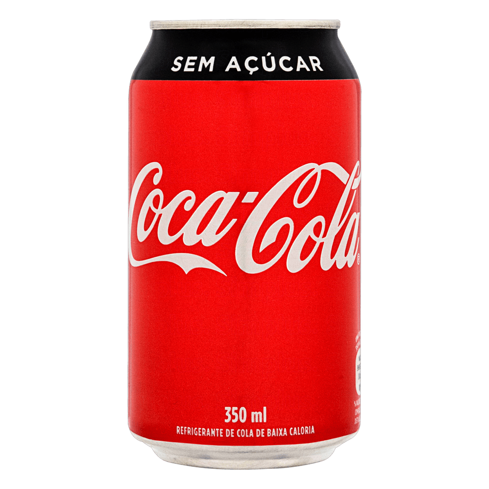 Refrigerante Sem Acucar Coca Cola Lata 350ml Trimais Refrigerante Sem Acucar Coca Cola Lata 350ml Trimais