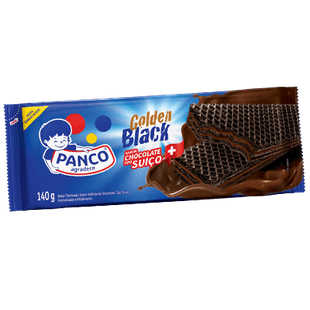 Biscoito Panco Wafer Black Chocolate Suico 140g Trimais Biscoito Panco Wafer Black Chocolate Suico 140g Trimais