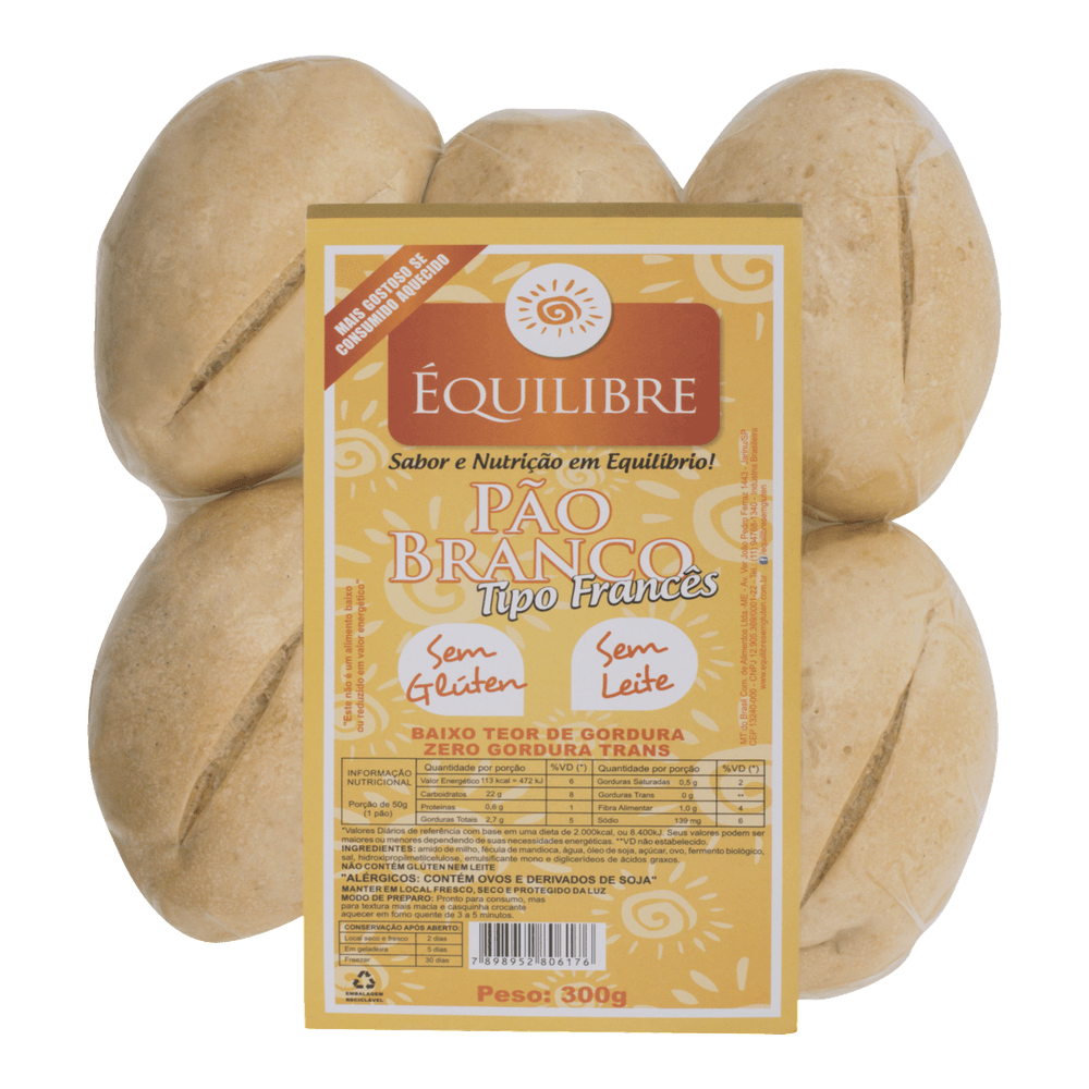 Pao Frances S Gluten Equilibre 300g Trimais